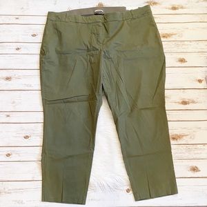 LANE BRYANT THE ALLIE TWILL SKINNY ANKLE PANT 22